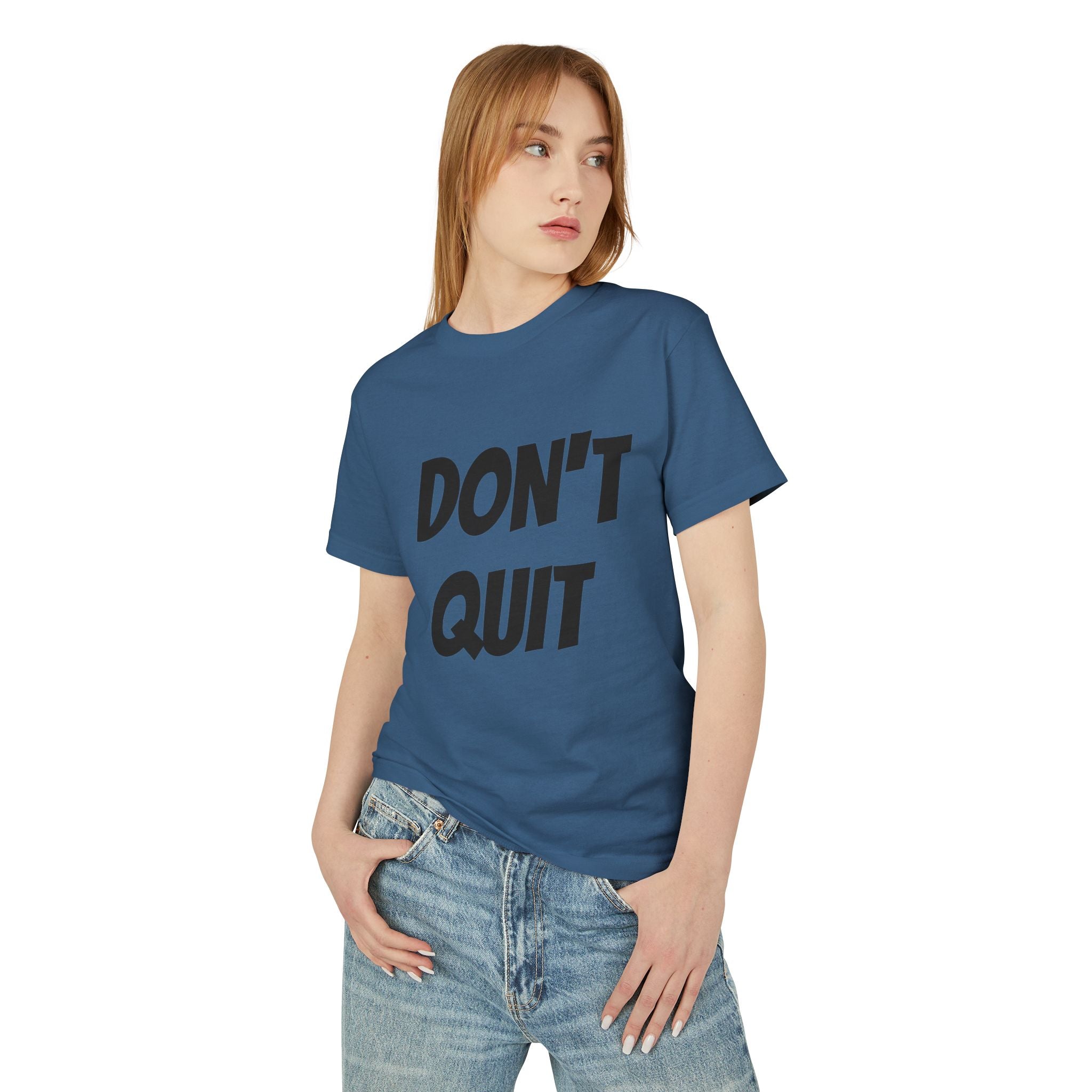 Unisex Motivational Tee - Don't Quit, Casual Wear, Gift for Fitness Lovers, Inspirational T-Shirt, Gym Apparel, Encouragement Shirt